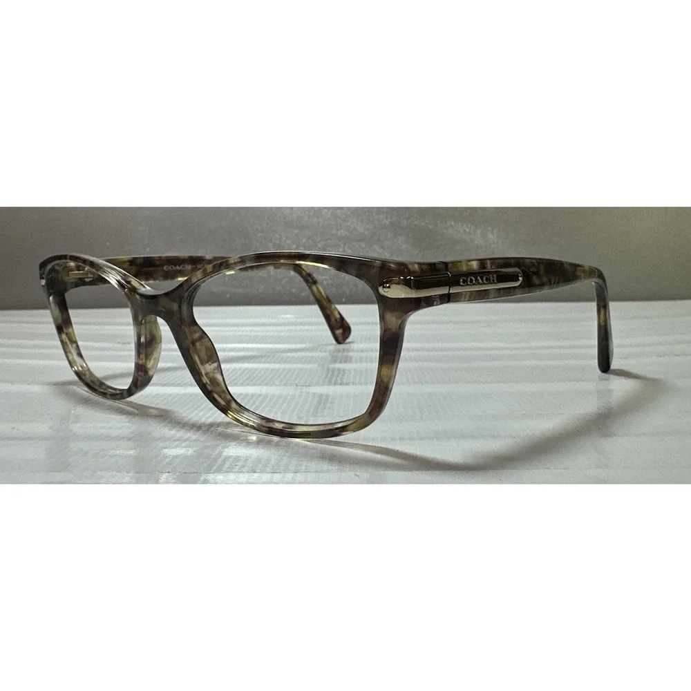 Coach Eyeglasses HC 6065 5287 Confetti Light Brown Clear *FRAMES ONLY* 51-17-135